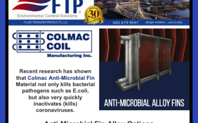 Colmac Coil’s Anti-Microbial Fin Material Kills Coronavirus